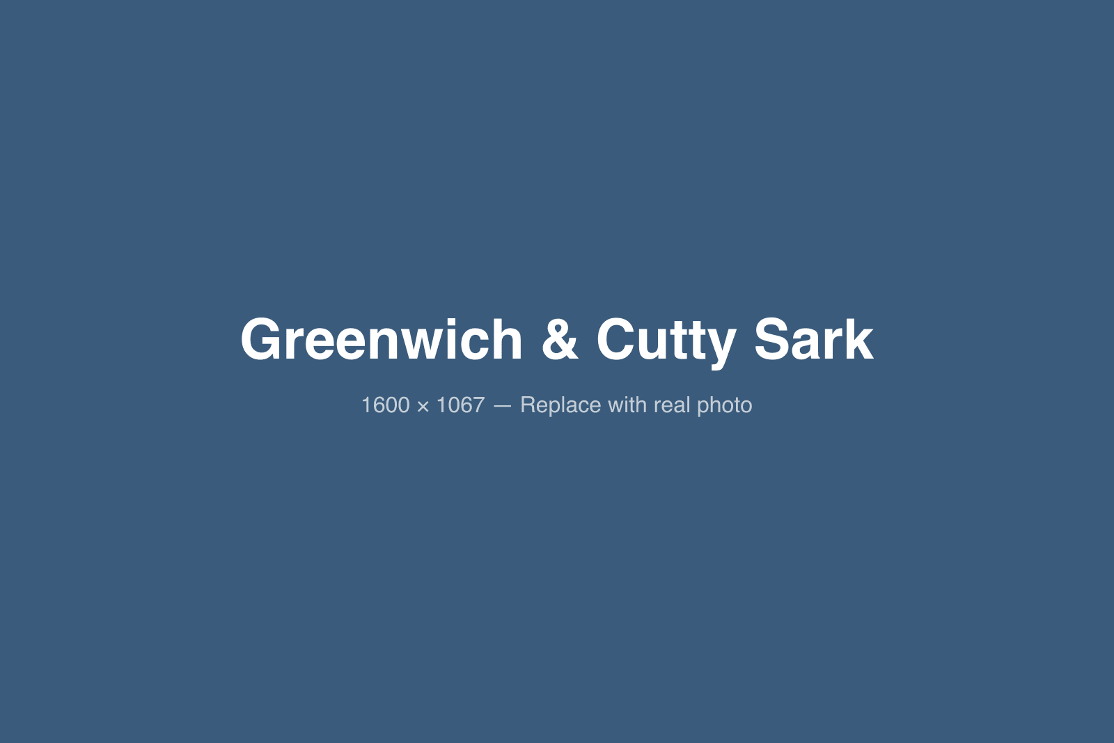 Greenwich & Cutty Sark