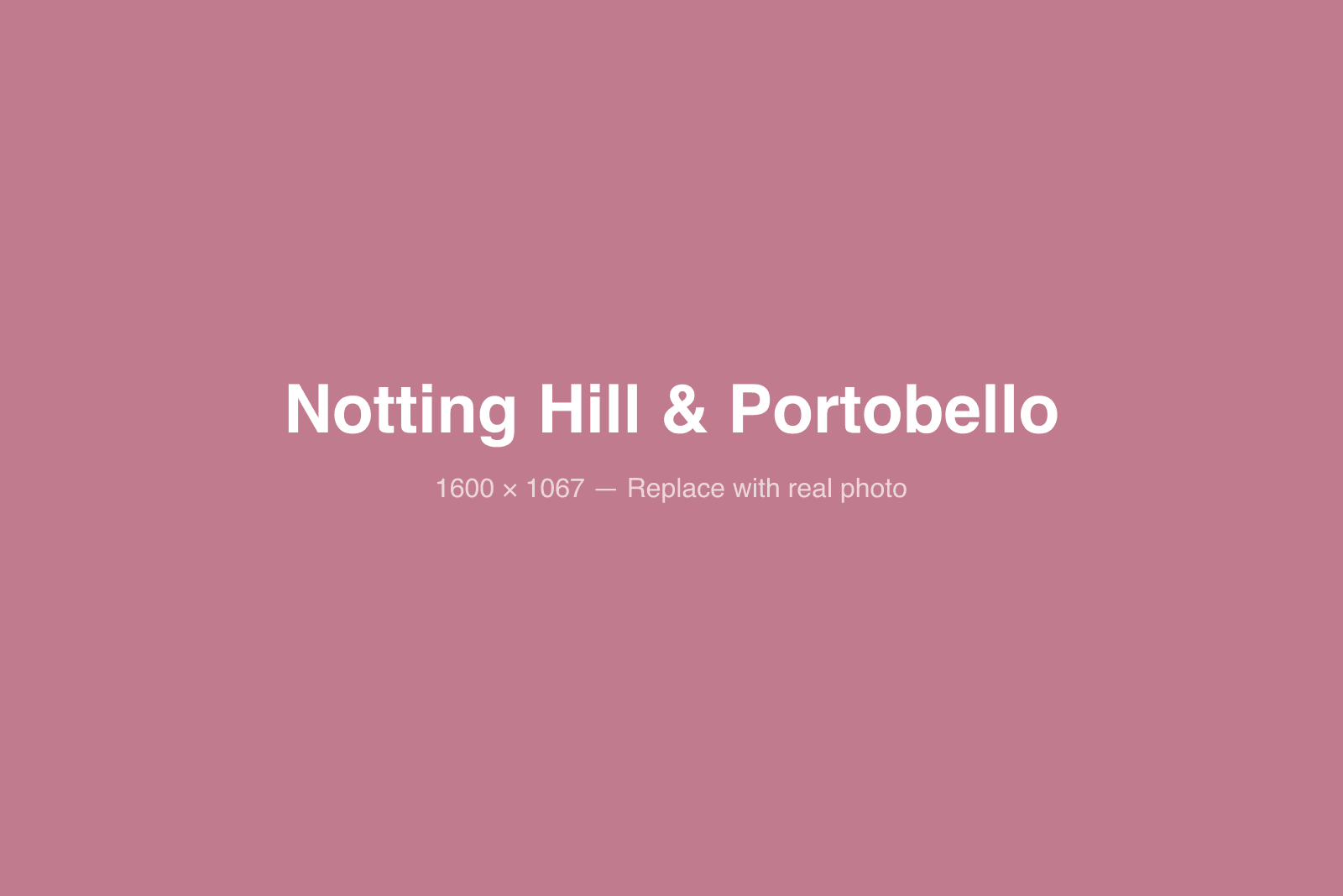 Notting Hill & Portobello