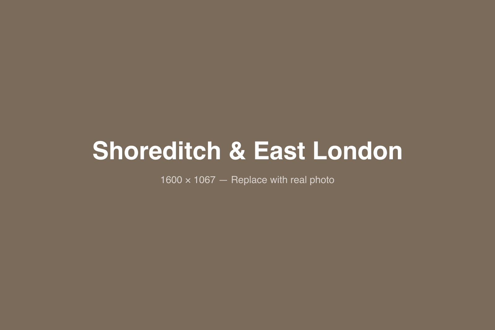 Shoreditch & East London